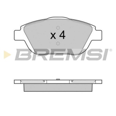 BP3428.JPG Kit Pastiglie Freno Anteriore Citroen C3 Ii (sc) Bp3428 16 131 925 80 S.f. Bosch Bremsi