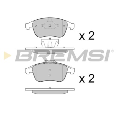 BP3430.JPG Kit Pastiglie Freno Anteriore Renault Laguna Coupú (dt0/1) Bp3430 41 06 000 11r S.f. Ate Bremsi