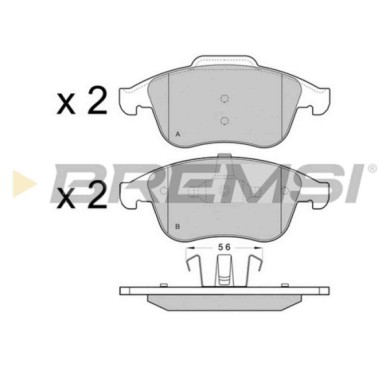 BP3431.JPG Kit Pastiglie Freno Anteriore Renault Laguna Coupú (dt0/1) Bp3431 41 06 000 32r S.f. Ate Bremsi