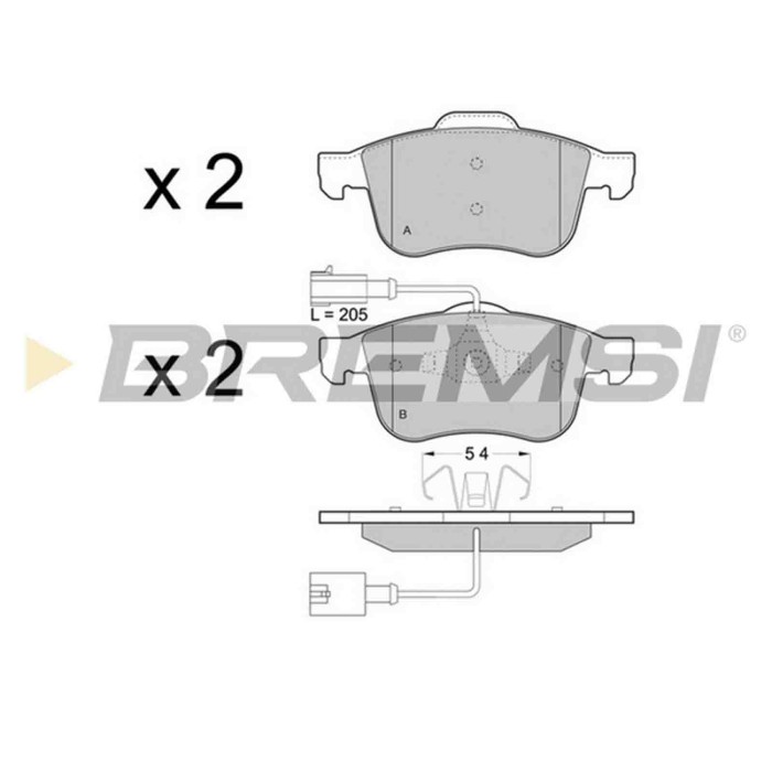 BP3443.JPG Kit Pastiglie Freno Anteriore Alfa Romeo Giulietta Giulietta Cassone/coda Spiovente Dodge Dart Bp3443 7 736 795 9 S.f
