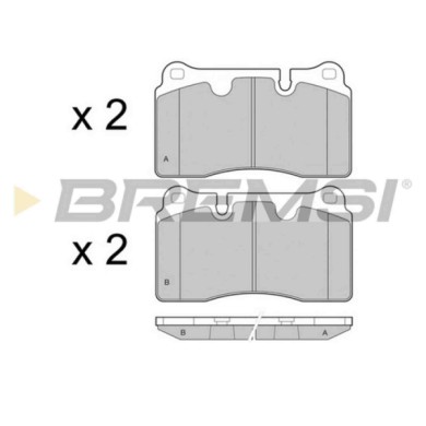 BP3444.JPG Kit Pastiglie Freno Anteriore Aston Martin Db9 Volante Db9 Vantage Vantage Vantage Vantage Volante Bp3444 4g43-2d007-