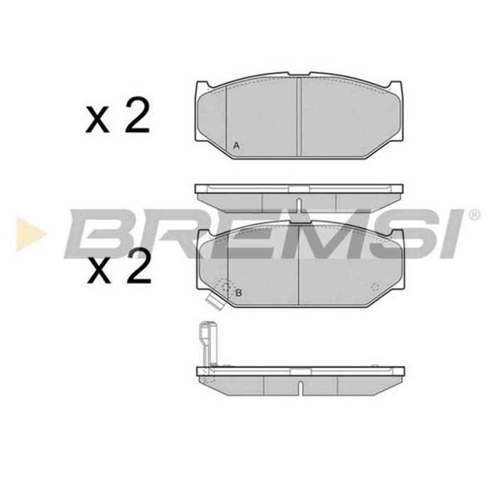 BP3455.JPG Kit Pastiglie Freno Anteriore Suzuki Swift Iii Swift Iv Bp3455 29932-288 S.f. Akebono Bremsi