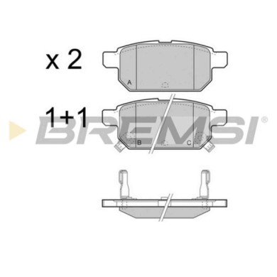 BP3467.JPG Kit Pastiglie Freno Posteriore Suzuki Swift Iv Vitara Sx4 S-cross Baleno Swift V Bp3467 55800-52r00 S.f. Akebono Brem
