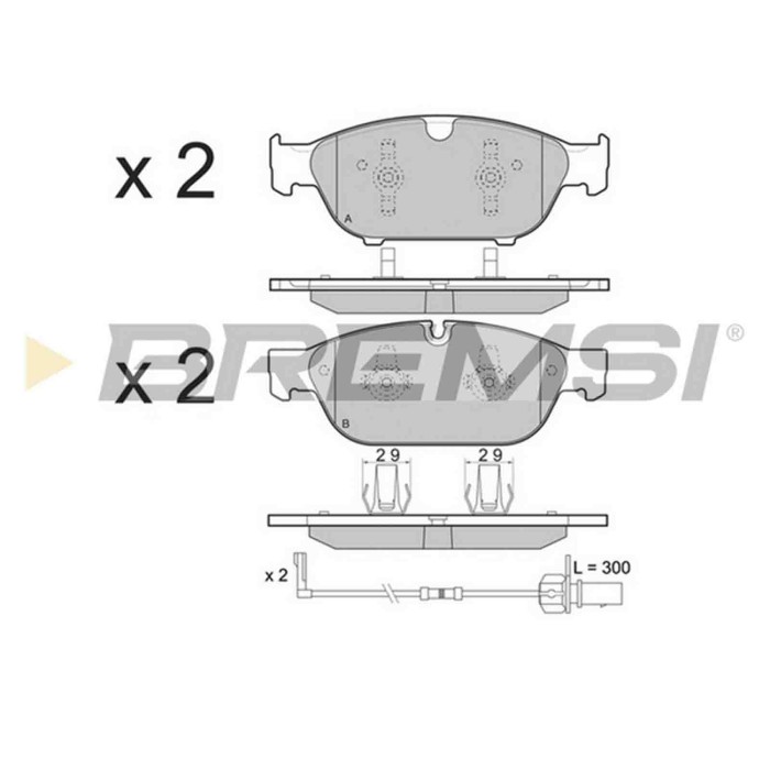 BP3476.JPG Kit Pastiglie Freno Anteriore Audi A6 A6 Allroad A6 Avant A7 Sportback A8 Bp3476 4g0 698 151 B S.f. Ate Bremsi