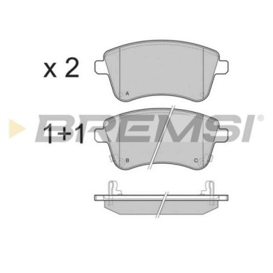 BP3486.JPG Kit Pastiglie Freno Anteriore Hyundai Ix20 Kia Venga Venga Hatchback Van Bp3486 S.f. Trw Bremsi