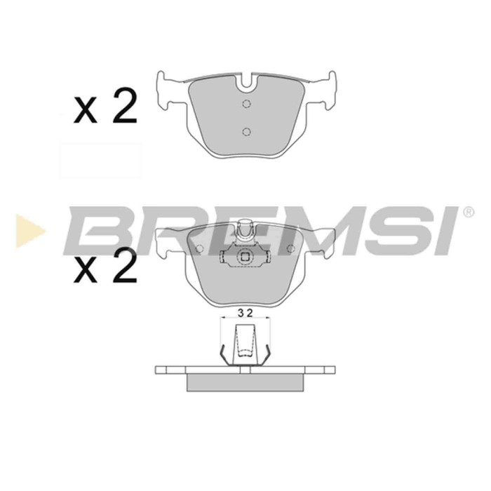 BP3509.JPG Kit Pastiglie Freno Posteriore Bmw X5 X6 Bp3509 34 21 2 413 041 S.f. Ate Bremsi