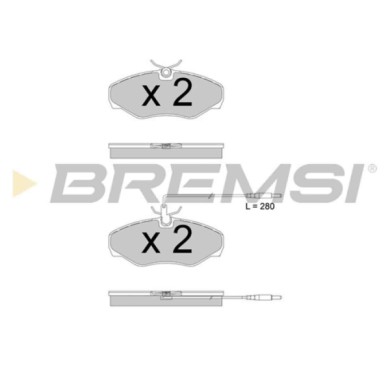 BP3510.JPG Kit Pastiglie Freno Anteriore Renault Avantime Espace Iii Bp3510 60 25 370 851 Con Contatto Segnalazione Usura S.f. T