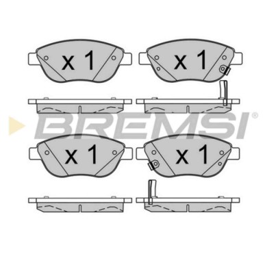 BP3523.JPG Kit Pastiglie Freno Anteriore Fiat 500l Bp3523 6 819 011 8ab S.f. Bendix-bosch Bremsi