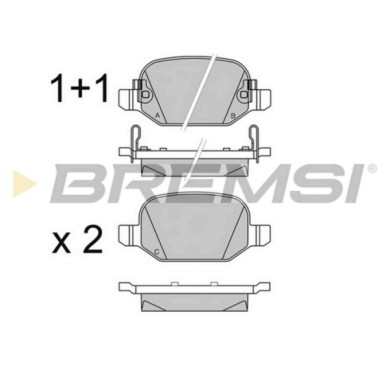 BP3524.JPG Kit Pastiglie Freno Posteriore Fiat 500l Bp3524 7 736 645 6 S.f. Trw-lucas-girling Bremsi