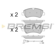 BP3526.JPG Kit Pastiglie Freno Posteriore Ford Tourneo Custom V362 Autobus (f3) Bp3526 03h17d03 Con Contatto Segnalazione Usura 