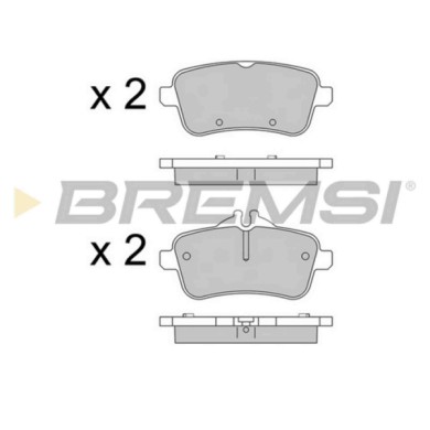 BP3539.JPG Kit Pastiglie Freno Posteriore Mercedes-benz Classe Gl Classe M Gle Gle Coupú Gls Bp3539 006 420 35 20 S.f. Trw Brems