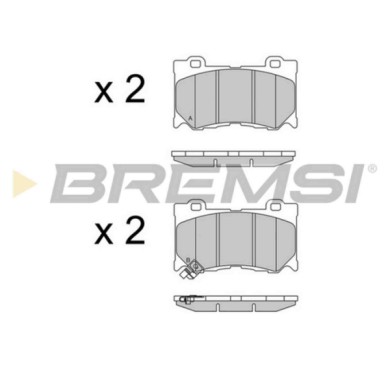 BP3540.JPG Kit Pastiglie Freno Anteriore Infiniti Fx Bp3540 D1060-1tg1c S.f. Akebono Bremsi