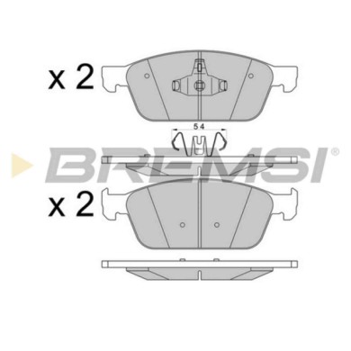 BP3546.JPG Kit Pastiglie Freno Anteriore Ford Focus Iii Tre Volumi Bp3546 1 775 091 S.f. Ate Bremsi