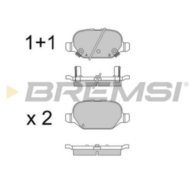 BP3550.JPG Kit Pastiglie Freno Posteriore Fiat Panda Panda Van Bp3550 6 808 891 9aa S.f. Trw Bremsi