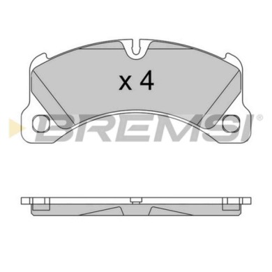 BP3552.JPG Kit Pastiglie Freno Anteriore Porsche Cayenne Macan Panamera Panamera Sport Turismo Bp3552 95835193930 S.f. Brembo Br