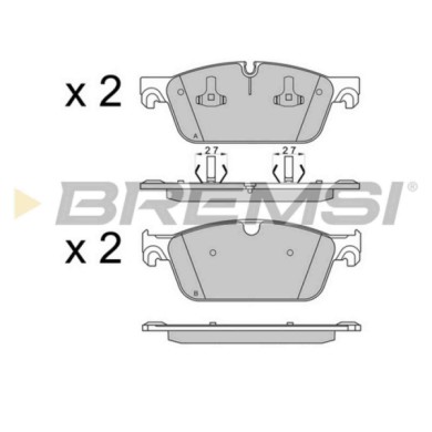 BP3565.JPG Kit Pastiglie Freno Anteriore Mercedes-benz Classe Gl Classe M Gle Gls Gle Coupú Peugeot Partner Tepee Bp3565 006 420