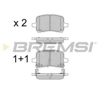 BP3566.JPG Kit Pastiglie Freno Anteriore Chevrolet Hhr Opel Gt Cabriolet Bp3566 15243704 S.f. Akebono Bremsi