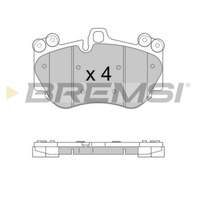 BP3568.JPG Kit Pastiglie Freno Anteriore Porsche Cayenne Bp3568 95535193950 S.f. Brembo Bremsi
