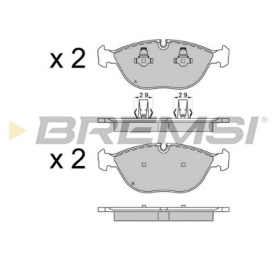 BP3571.JPG Kit Pastiglie Freno Anteriore Bmw 7 (e38) Bp3571 34 11 1 162 884 S.f. Ate-teves Bremsi