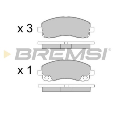 BP3582.JPG Kit Pastiglie Freno Posteriore Aston Martin Db7 Vantage Db7 Volante Bp3582 Mk529247 S.f. Akebono Bremsi