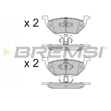 BP3587.JPG Kit Pastiglie Freno Posteriore Mazda Tribute Ford Maverick Bp3587 Efy5-26-23z S.f. Ate-teves Bremsi