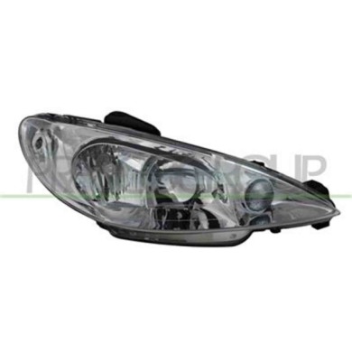 PG0094913_1.JPG Proiettore Destro H1+h7 Elettrico Senza Motore Per Peugeot 206 Dal 1998 Al 2009