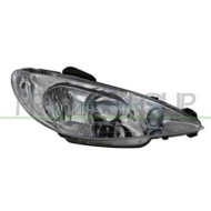 Proiettore Destro H1+h7 Elettrico Senza Motore Per Peugeot 206 Dal 1998 Al 2009