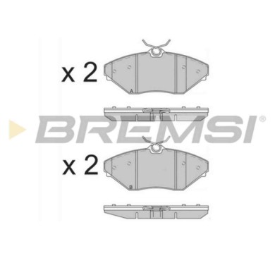 BP3588.JPG Kit Pastiglie Freno Anteriore Mahindra Goa Bp3588 0603bb0150n S.f. Trw-lucas-girling Bremsi