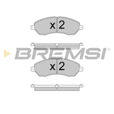 BP3593.JPG Kit Pastiglie Freno Anteriore Tata Aria Bp3593 2870-4210-0120 Freno A Disco S.f. Trw Bremsi