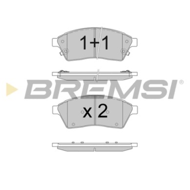 BP3595.JPG Kit Pastiglie Freno Anteriore Cadillac Srx Bp3595 2087 2587 Freno A Disco S.f. Mando Bremsi