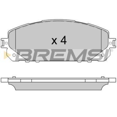 BP3605.JPG Kit Pastiglie Freno Anteriore Jeep Cherokee Bp3605 2amv-3327-aa Freno A Disco S.f. Advics Bremsi