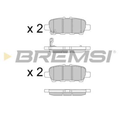 BP3608.JPG Kit Pastiglie Freno Posteriore Infiniti Ex Bp3608 D4060-1bn0a Freno A Disco S.f. Akebono Bremsi