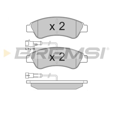 BP3612.JPG Kit Pastiglie Freno Posteriore Fiat Ducato Autobus (250) Bp3612 7 736 667 9 S.f. Bosch Bremsi