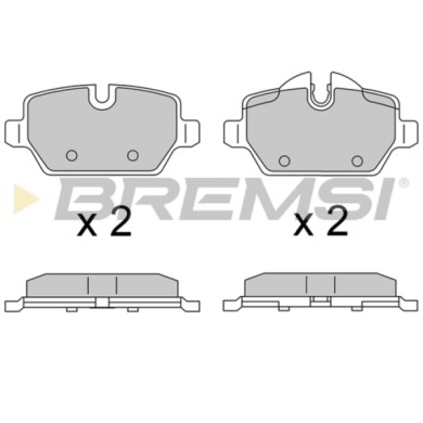 BP3616.JPG Kit Pastiglie Freno Posteriore Mini Mini Countryman Mini Paceman Bp3616 34 21 2 444 446 Freno A Disco S.f. Trw Bremsi