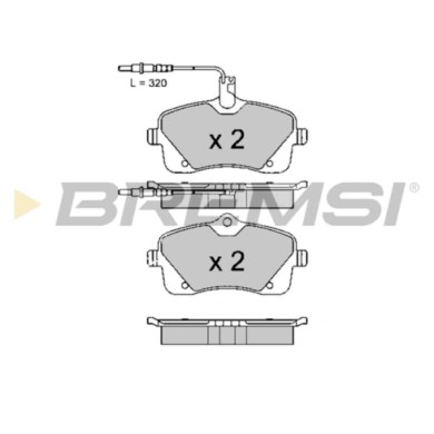 BP3618.JPG Kit Pastiglie Freno Anteriore Peugeot 407 407 Coupú 407 Sw Bp3618 4254 S.f. Trw Bremsi