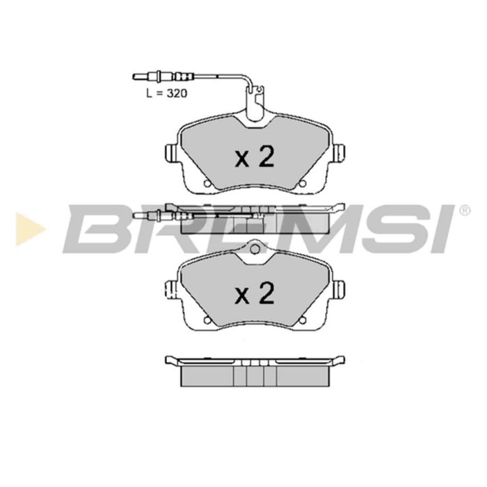 BP3618.JPG Kit Pastiglie Freno Anteriore Peugeot 407 407 Coupú 407 Sw Bp3618 4254 S.f. Trw Bremsi
