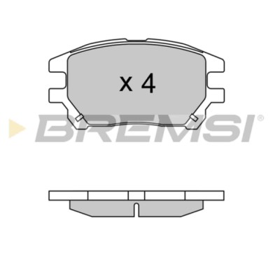 BP3622.JPG Kit Pastiglie Freno Anteriore Lexus Rx Bp3622 04465-48040 Freno A Disco S.f. Akebono Bremsi