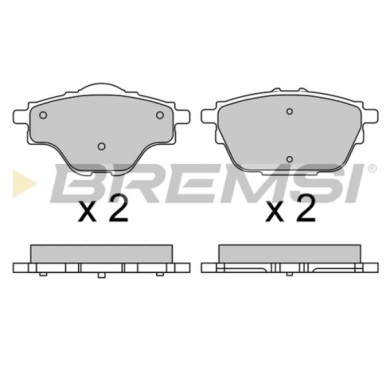 BP3625.JPG Kit Pastiglie Freno Posteriore Citroen C4 Grand Picasso Ii (da De) Bp3625 16 090 009 80 Freno A Disco S.f. Bosch Brem