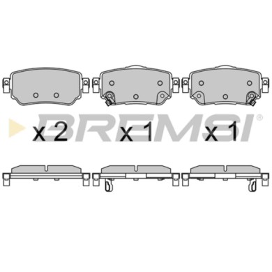 BP3630.JPG Kit Pastiglie Freno Posteriore Nissan Qashqai Ii Fuoristrada Chiuso X-trail Leaf Renault Kadjar Koleos Ii Bp3630 D406