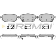 BP3630.JPG Kit Pastiglie Freno Posteriore Nissan Qashqai Ii Fuoristrada Chiuso X-trail Leaf Renault Kadjar Koleos Ii Bp3630 D406