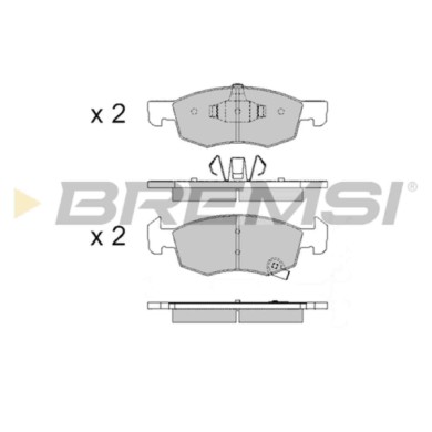 BP3646.JPG Kit Pastiglie Freno Anteriore Opel Corsa E Cassone / Coda Spiovente (x15) Bp3646 016 05 280 S.f. Ate - Teves Bremsi