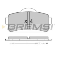BP3663.JPG Kit Pastiglie Freno Anteriore Ligier Ixo Js50 Microcar M.go Bp3663 1008464 Microcar Bremsi
