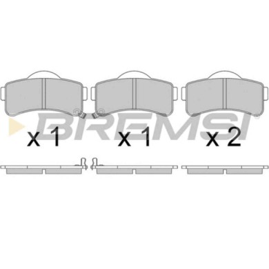 BP3668.JPG Kit Pastiglie Freno Anteriore Aixam Crossline Bp3668 6ar065 Microcar Bremsi