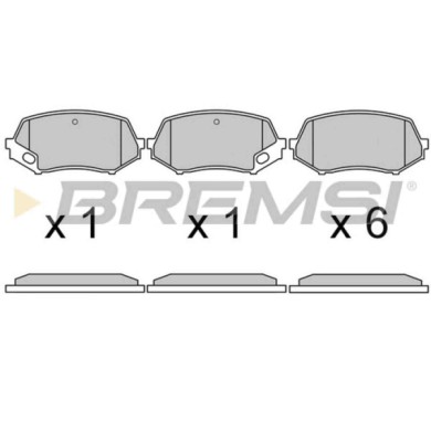 BP3669.JPG Kit Pastiglie Freno Anteriore Aston Martin Db7 Vantage Db7 Volante Daihatsu Rocky Hard Top Bp3669 Mk528485 S.f. Sumit