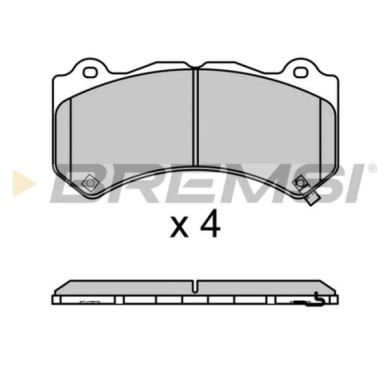 BP3670.JPG Kit Pastiglie Freno Anteriore Chevrolet Camaro Bp3670 2594 0447 Freno A Disco S.f. Brembo Bremsi