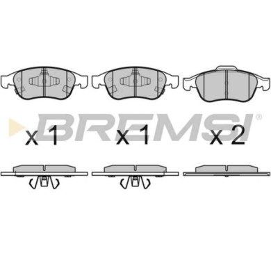 BP3671.JPG Kit Pastiglie Freno Anteriore Fiat 500x Jeep Renegade Suv Bp3671 7 736 721 3 S.f. Ate - Teves Bremsi