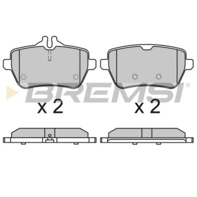 BP3672.JPG Kit Pastiglie Freno Posteriore Mercedes-benz Classe S Classe S Cabriolet Classe S Coupú Sl Bp3672 006 420 57 20 S.f. 