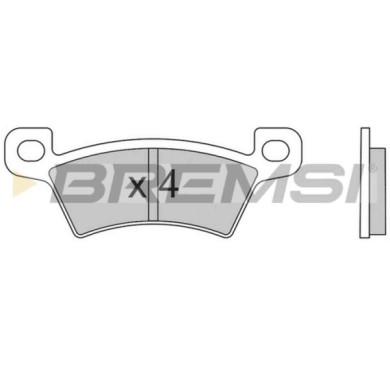 BP3680.JPG Kit Pastiglie Freno Posteriore Ligier Js Rc Bp3680 Bremsi