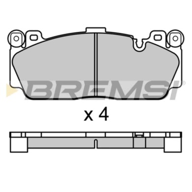 BP3691.JPG Kit Pastiglie Freno Anteriore Bmw 2 Coupú 3 4 Cabriolet 4 Coupú 5 6 Cabriolet 6 Coupú 6 Gran Coupú Bp3691 34 11 2 284