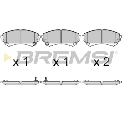 BP3693.JPG Kit Pastiglie Freno Anteriore Cadillac Cts Coupú Cts Sport Wagon Cts Bp3693 2581 4702 Con Contatto Segnalazione Usura